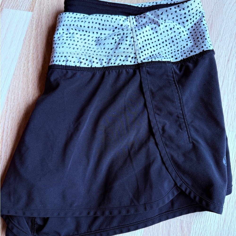 lululemon athletica Black and White Athletic Shorts
